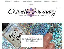 Tablet Screenshot of cosmeticsanctuary.com